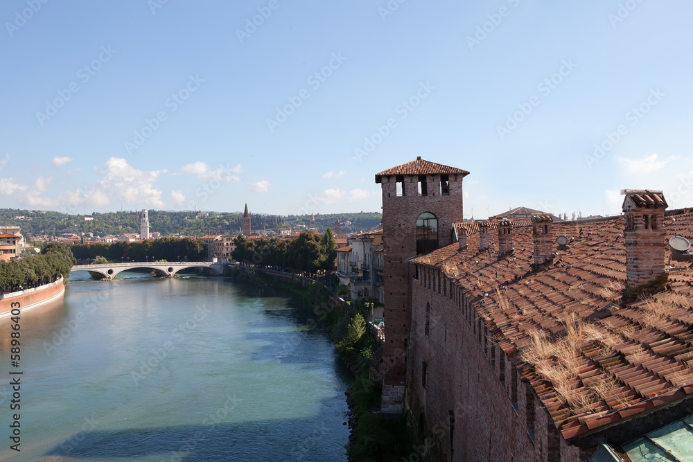 River Adige, Verona as from Castelvecchio