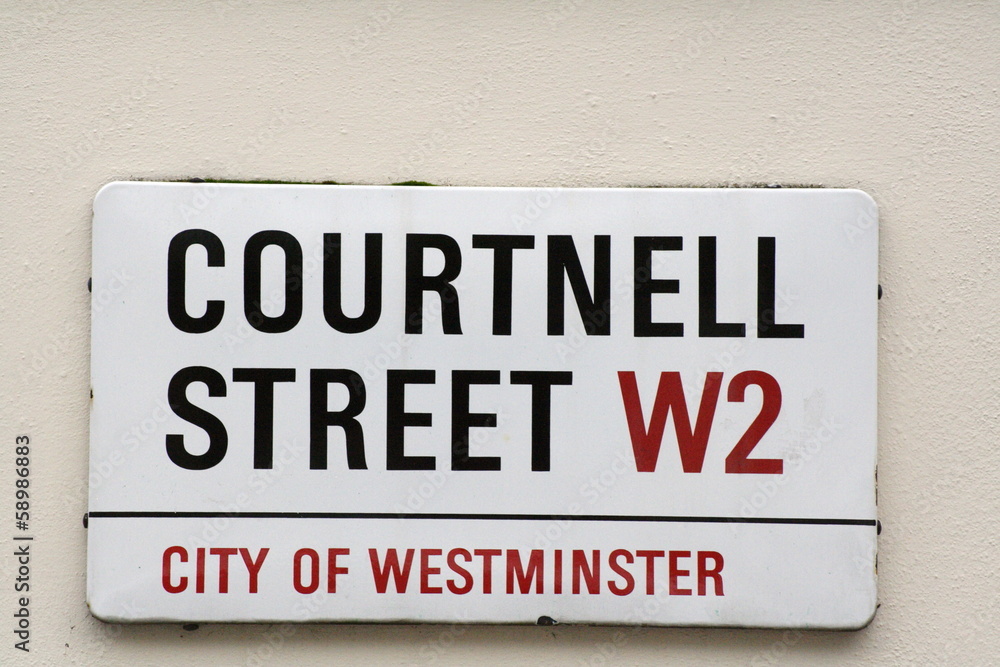 Courtnell Street road sign W2 a famous London Address Courtnell Street road sign W2 a famous London Address
