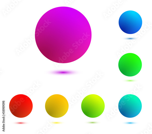 colorful balls isolated