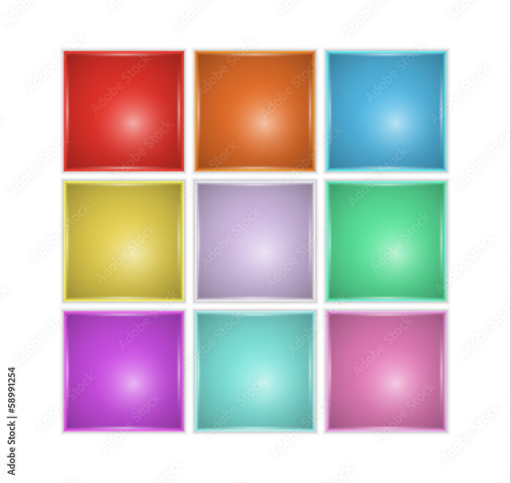 Obraz premium squares with different color