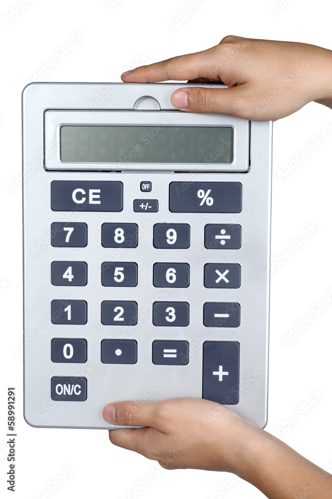 hand sign posture hold Calculator isolated hand sign posture hold Calculator isolated