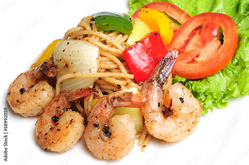 Spicy Spaghetti Shrimp Spicy Spaghetti Shrimp