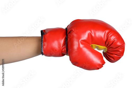 hand sign posture boxing glove isolated © maniaroom