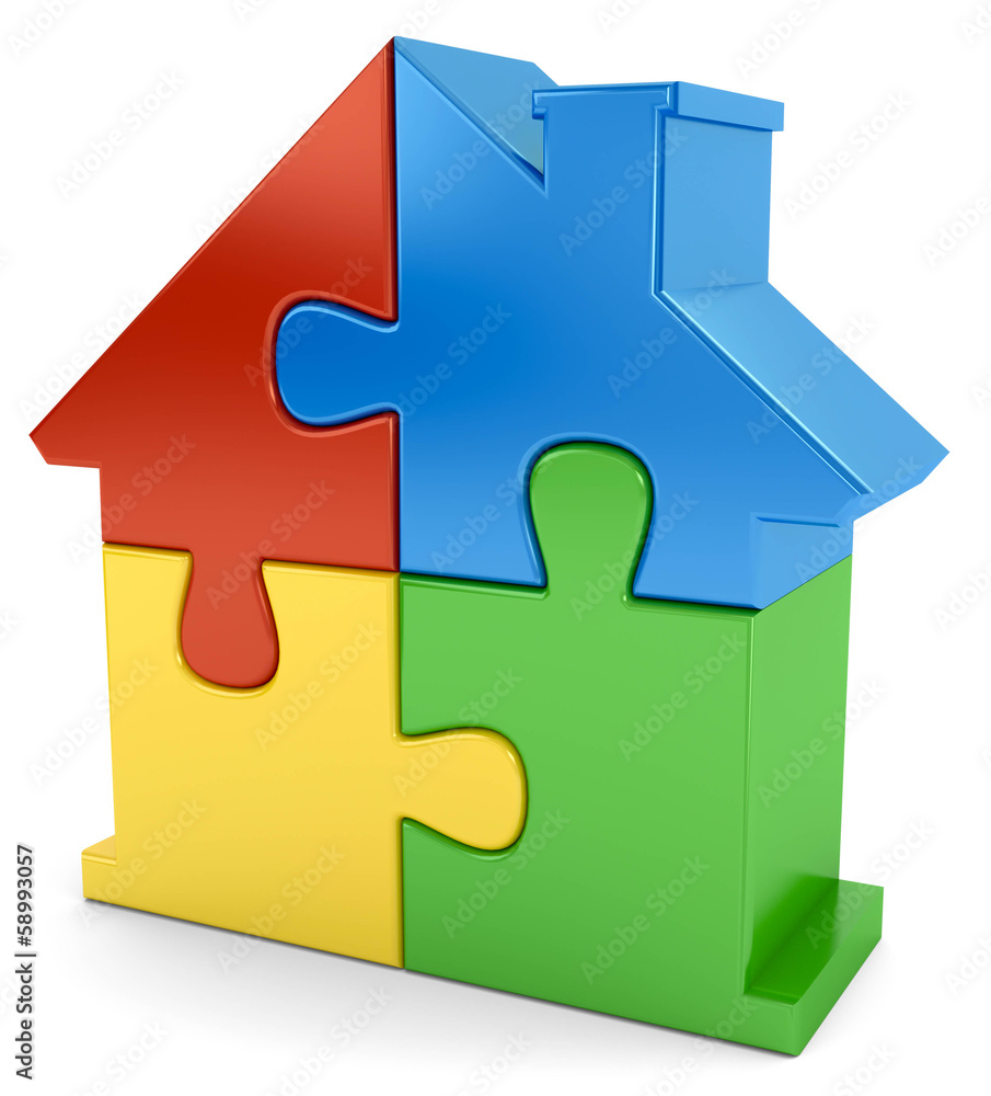 Puzzlehaus bunt Puzzlehaus bunt