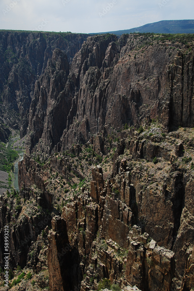 Fototapeta premium Black canyon of the Gunnison National Park, North Rim, CO, USA