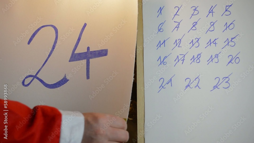 Adventskalender lebendig shaking laugh