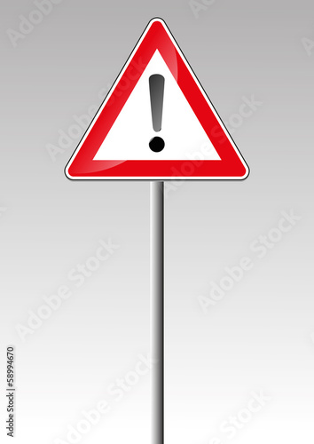 Verkehrsschild Gefahrstelle Straßenschild verkehrszeichen