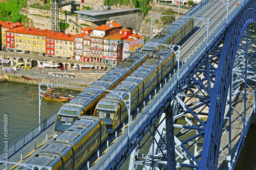 Trams on the bridge