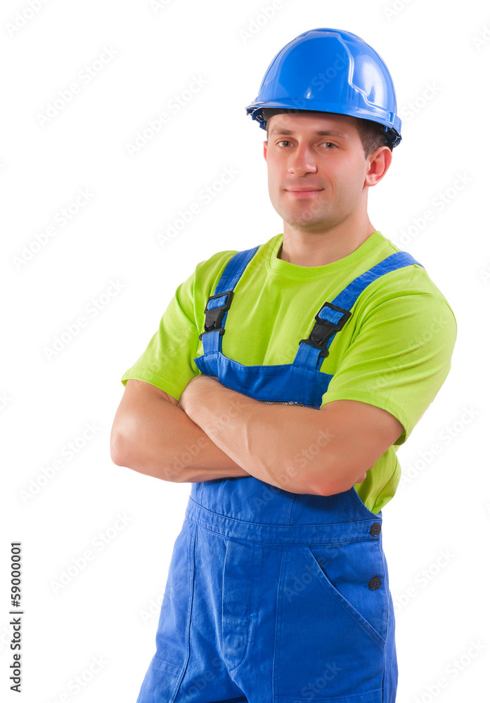 portrait of worker isolaed portrait of worker isolaed