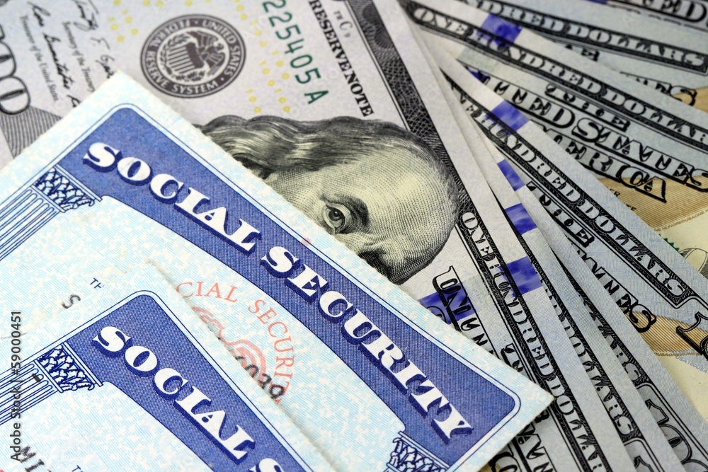 Εκτύπωση καμβά Retirement Concept Social Security Benefits
