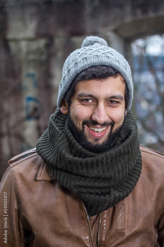 smiling beard man smiling beard man