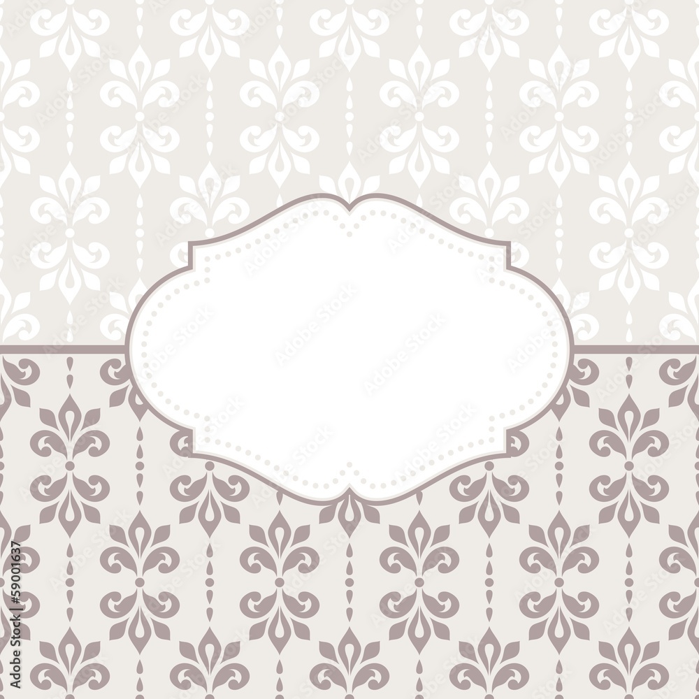 Invitation card with frame. Invitation card with frame.