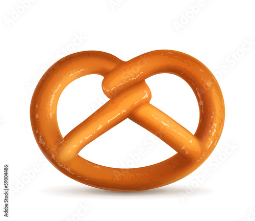 Pretzel, vector illustration