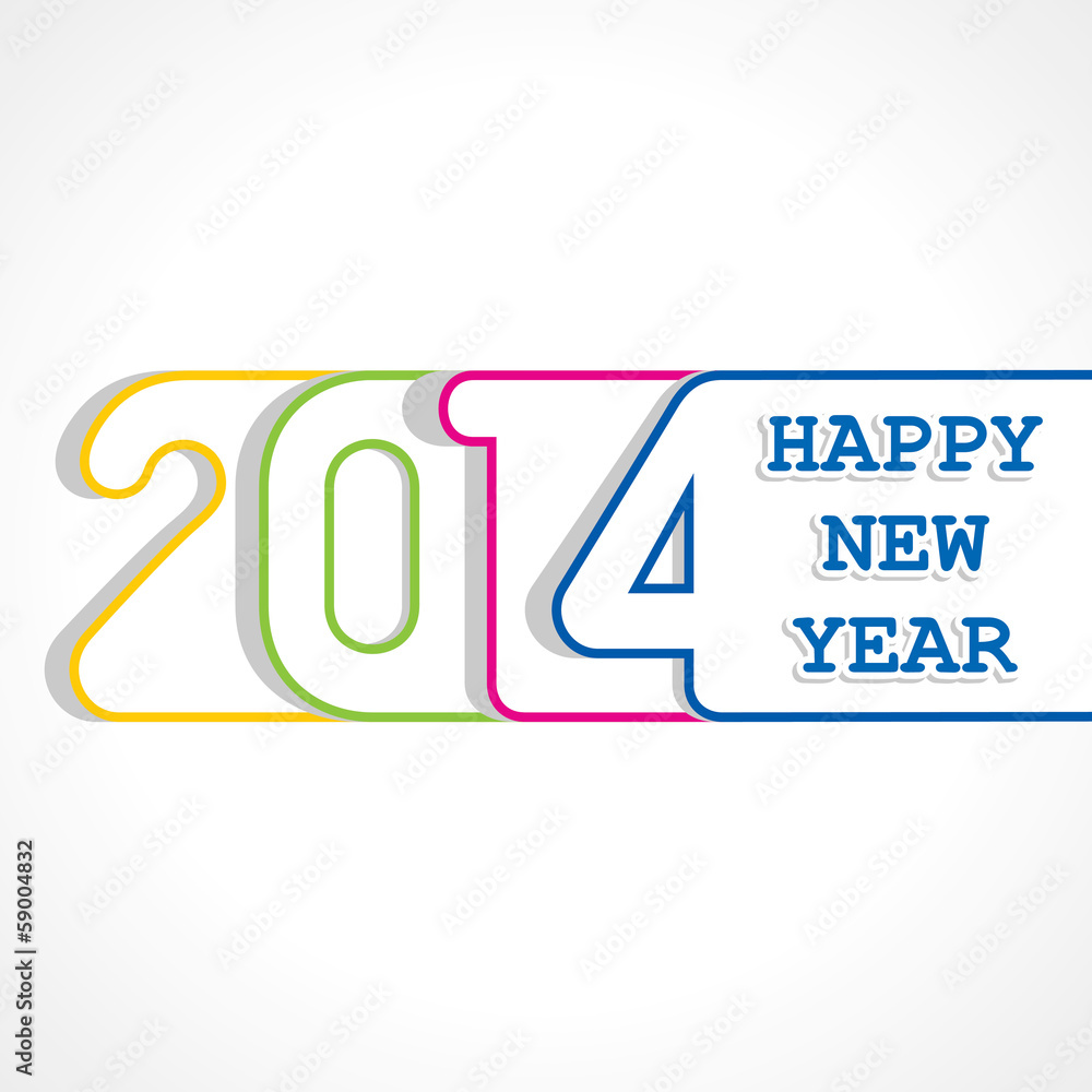 creative happy new year 2014 design stock vector creative happy new year 2014 design stock vector
