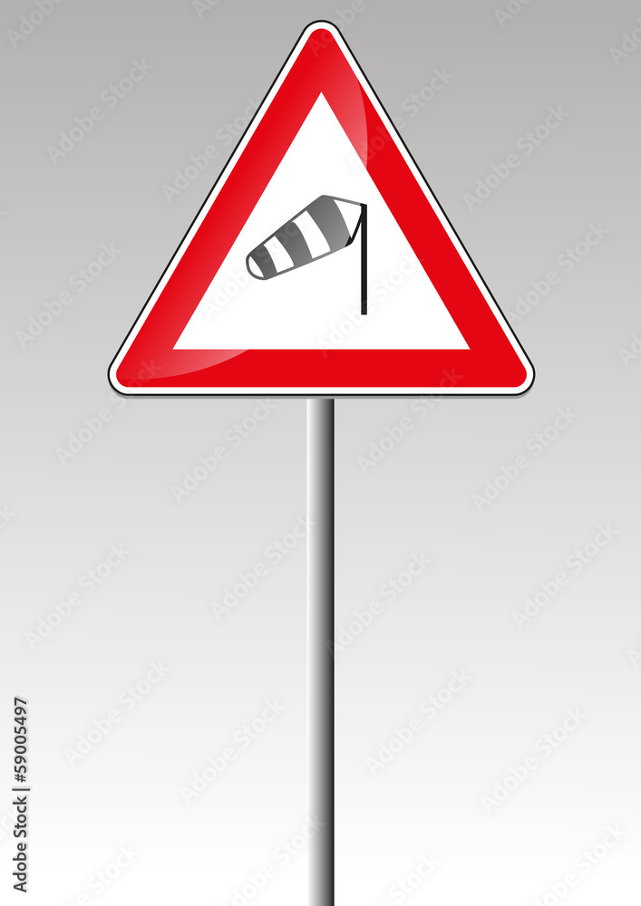 Seitenwind Wind Verkehrszeichen Verkehrsschild Seitenwind Wind Verkehrszeichen Verkehrsschild