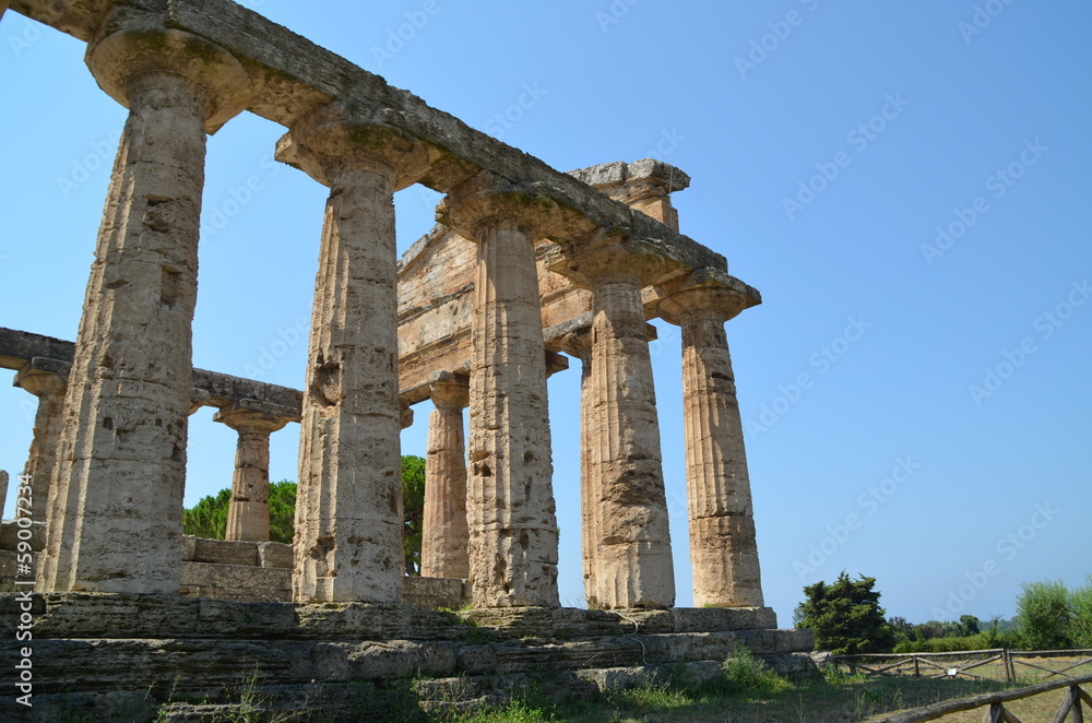 Greek temple of  Paestum Italy
