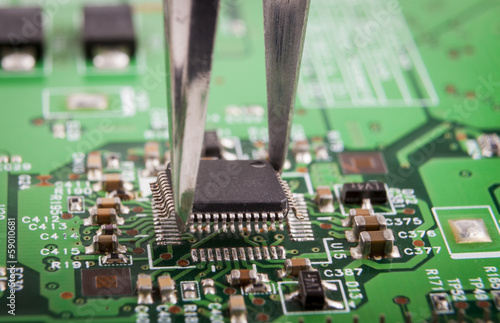 Obraz na płótnie Microchip Mounting