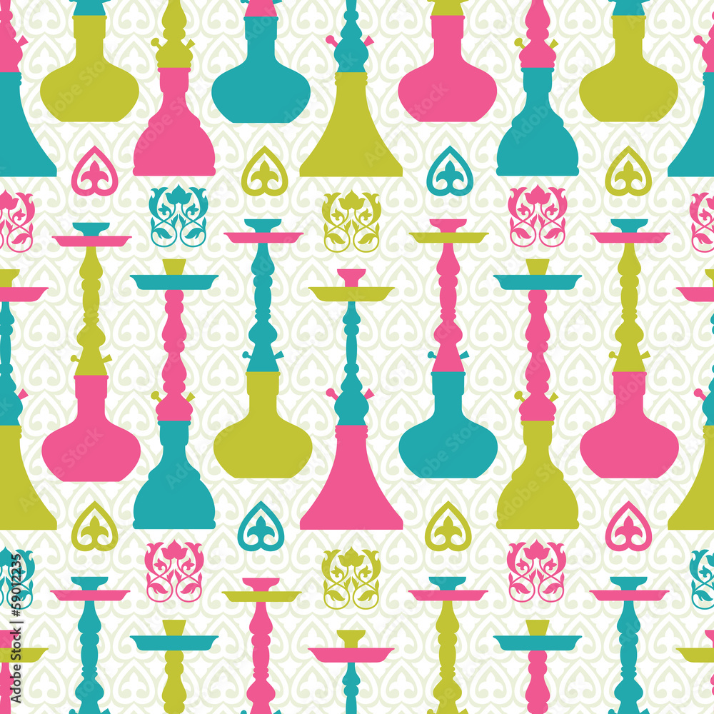 Hookah seamless pattern Hookah seamless pattern