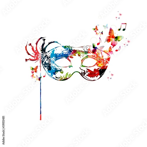 Colorful vector mask background