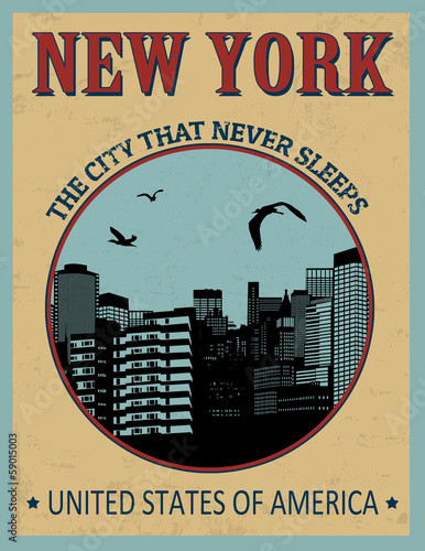 Φωτογραφία New York ( The city that never sleeps) poster