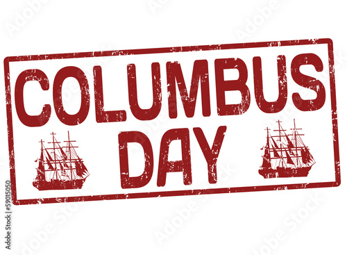 Columbus day stamp