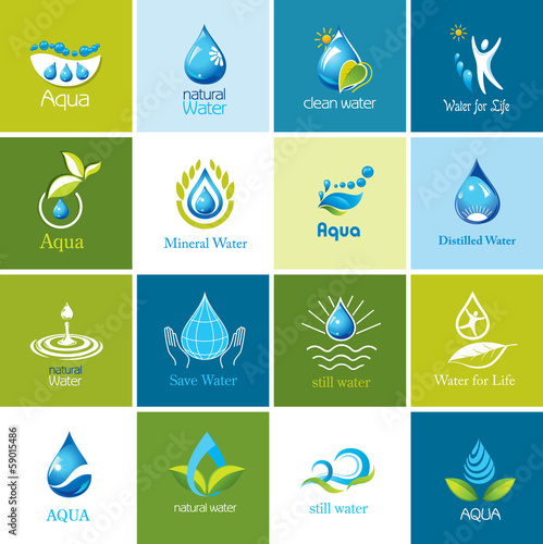 Set of  Water icons.