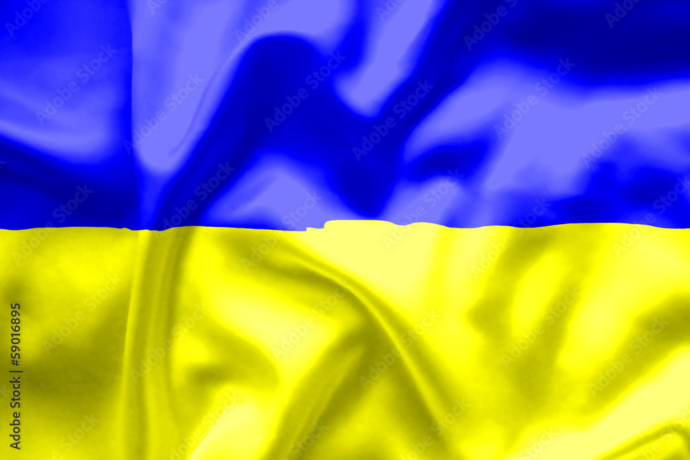 Ukraine flag - obrazy, fototapety, plakaty 