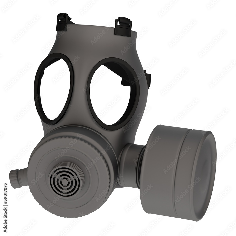 realistic 3d render of gas mask realistic 3d render of gas mask