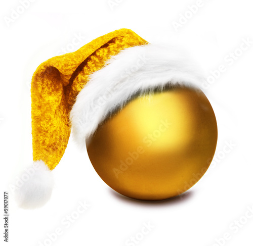 Christbaumkugel in Gold