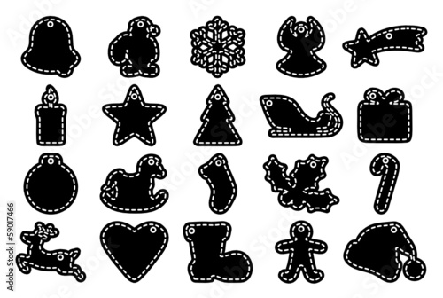 Set of Christmas Ornaments