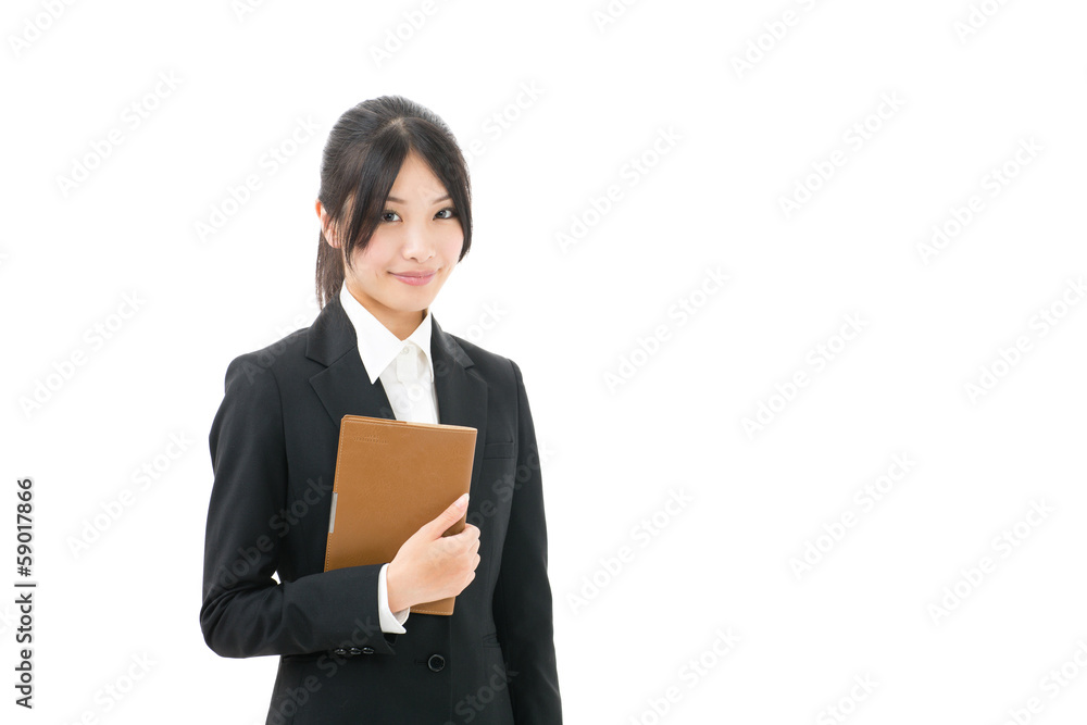 asian businesswoman on white background asian businesswoman on white background