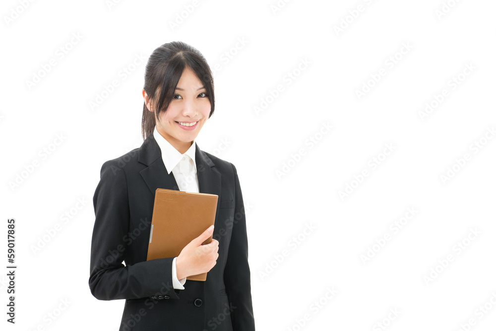 asian businesswoman on white background asian businesswoman on white background