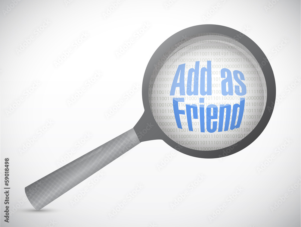 add as friend under review. illustration design add as friend under review. illustration design