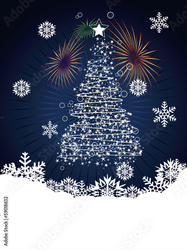 Abstract Christmas tree