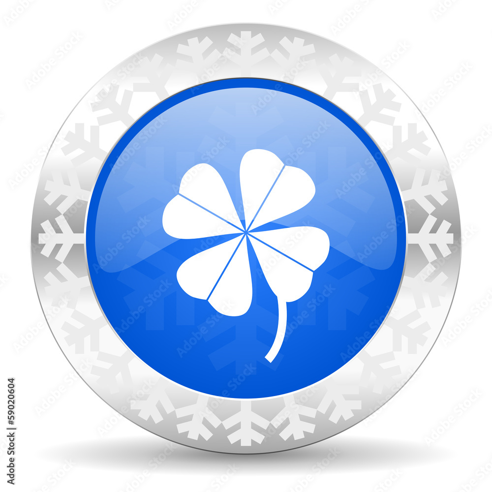 four-leaf clover christmas icon four-leaf clover christmas icon