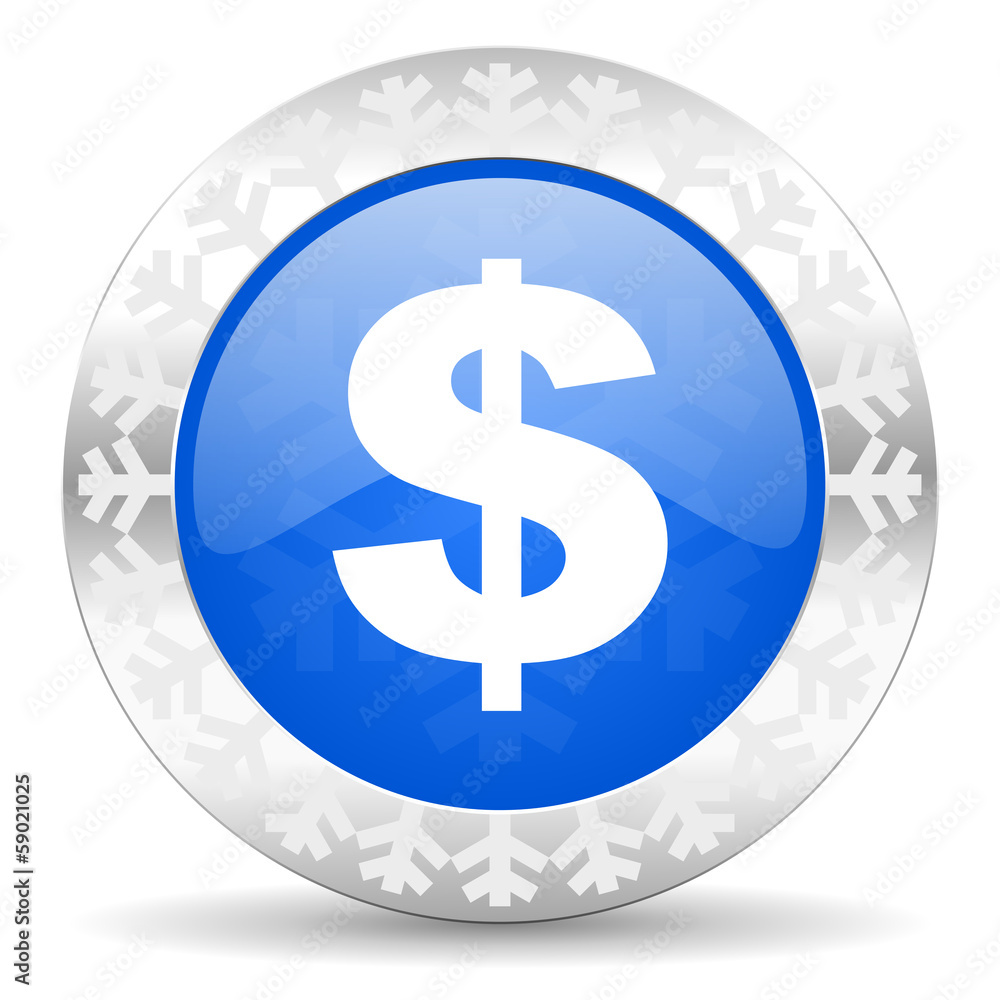 Obraz premium dollar christmas icon