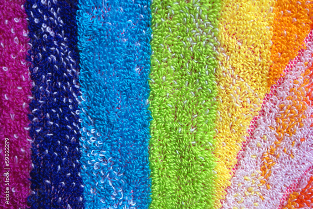 Color towel macro texture