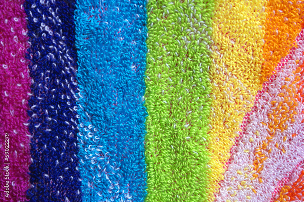 Obraz premium Color towel macro texture