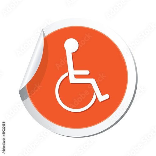 Map pointer with handicap icon