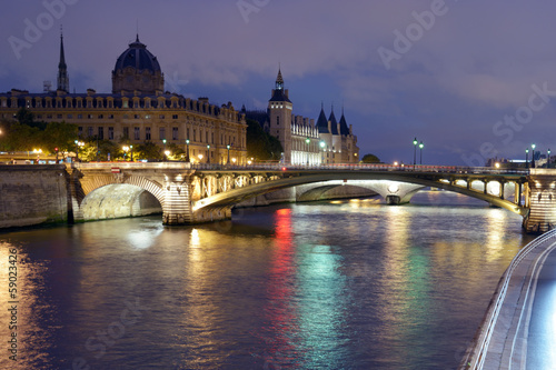 Night view of Paris, France © StockphotoVideo