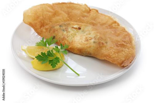 brik, egg and tuna turnover, tunisian food