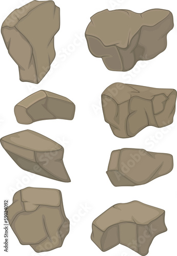 Stones Set cartoon