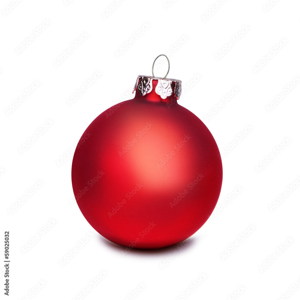 Rote Weihnachtskugel Rote Weihnachtskugel