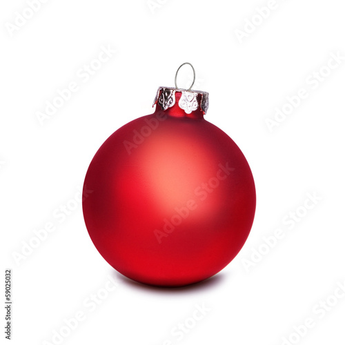 Rote Weihnachtskugel