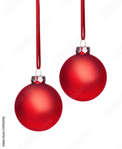 Rote Weihnachtskugel