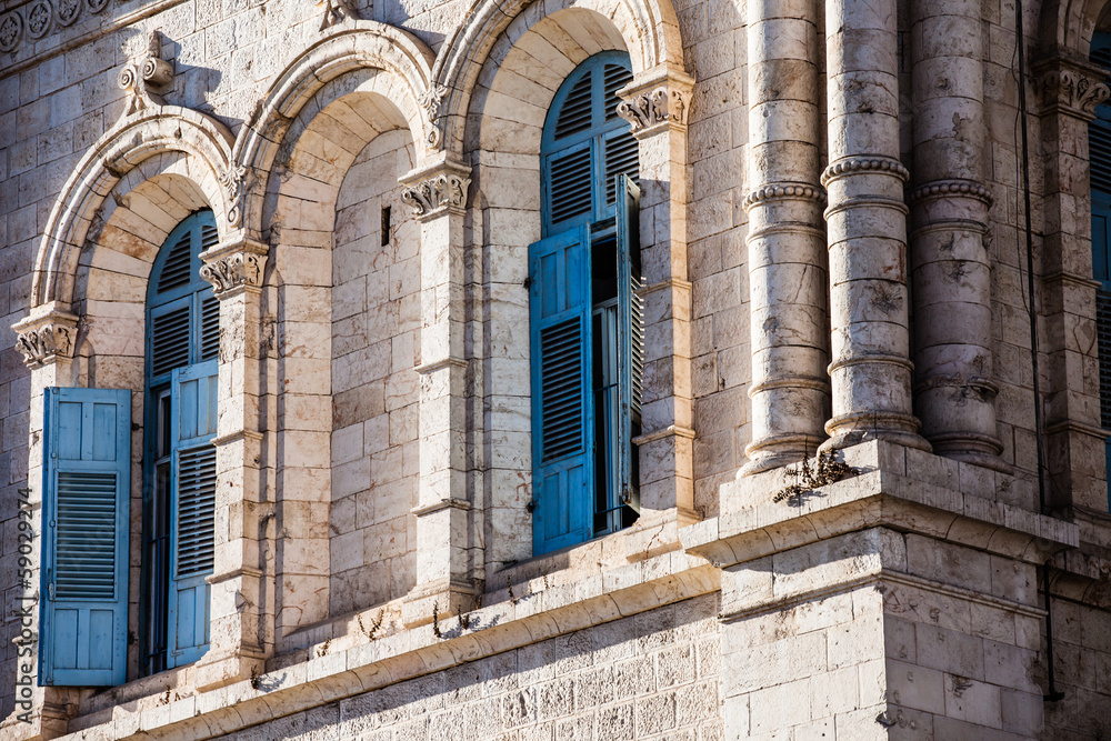 Traditional architecture in Jerusalem, Israel.