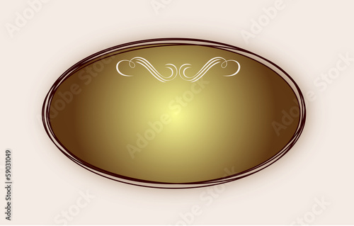 Forma ovale oro