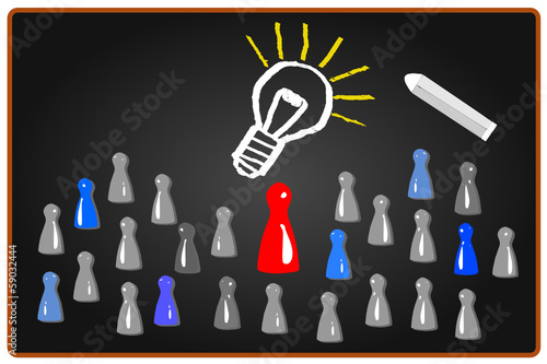 Idee Team Führung Tafel  #131203-svg01