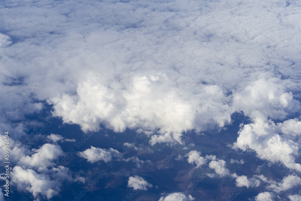 Cloud formations seen from the plane Cloud formations seen from the plane