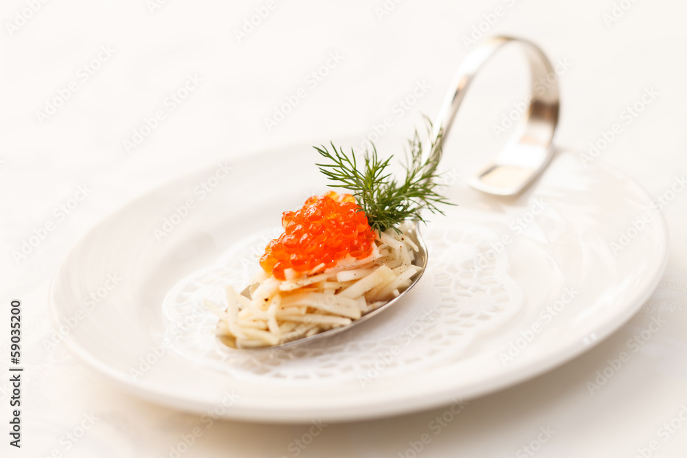 appetizer with caviar appetizer with caviar